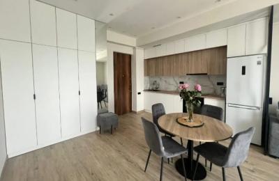 In the center, in a newly built building, a 2-room apartment is for sale